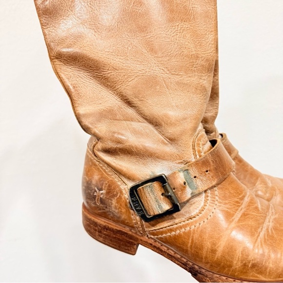 Vintage Y2K Frye Veronica Slouch Boots Coastal Cowgirl Distressed Western Size 6 - Picture 4 of 13